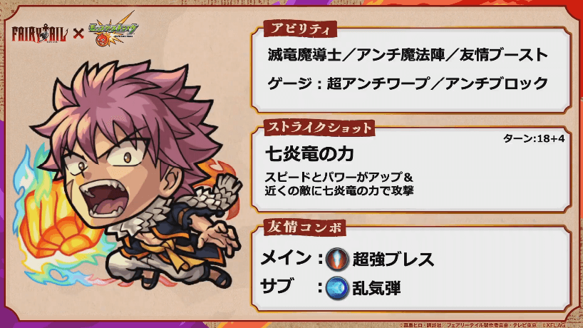 ナツ獣神化ステータス