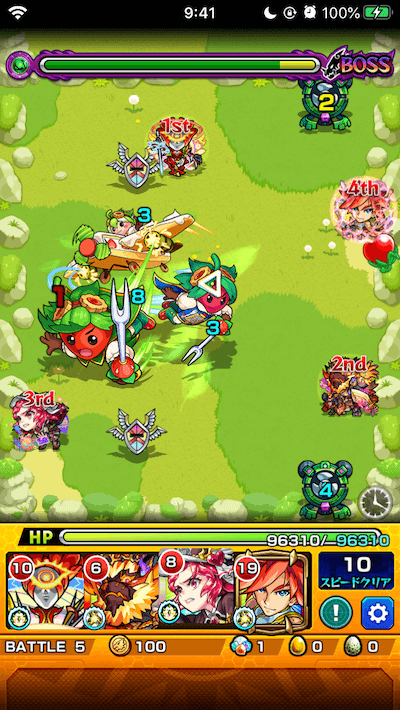 モンストストロベリーナイツボス2