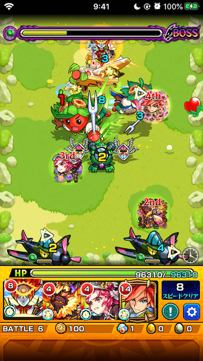 モンストストロベリーナイツボス3