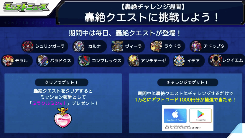期間中は毎日、轟絶クエストが登場!