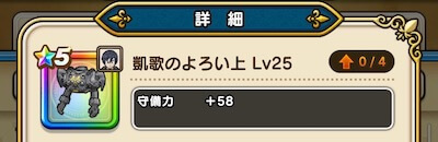 凱歌のよろい上