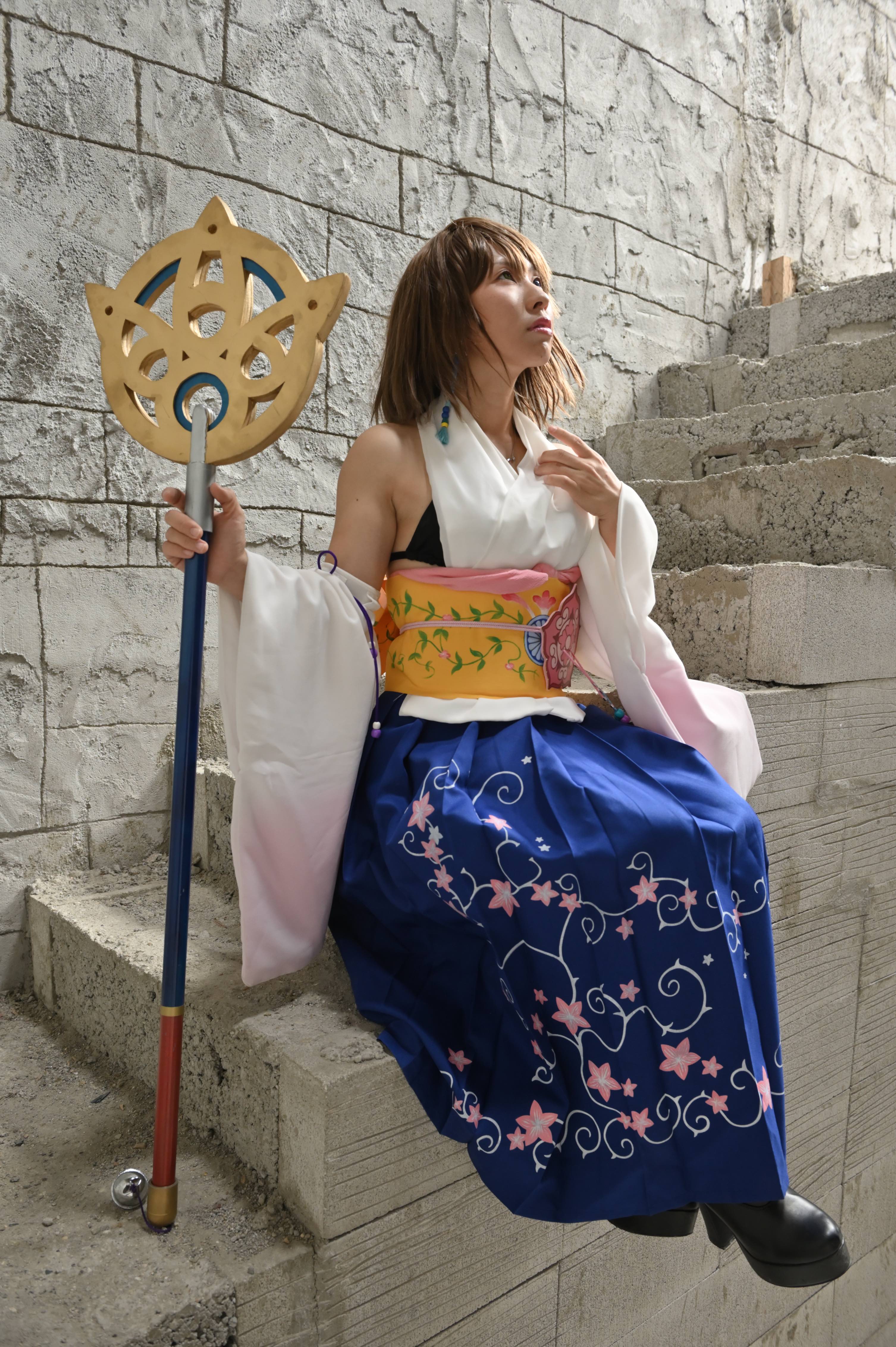 ♡ FF10-2 ユウナ 歌姫 コスプレ 衣装 高品質 ♡-