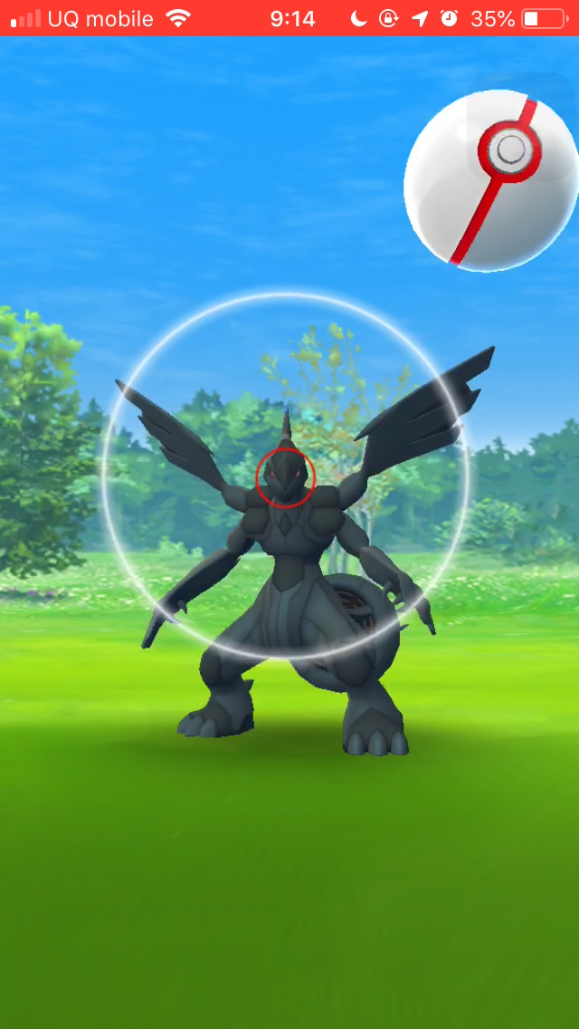 ポケモンgo ゼクロムにエクセレントスローを当てるコツは 遠くに思い切りボールを投げるべし Appbank