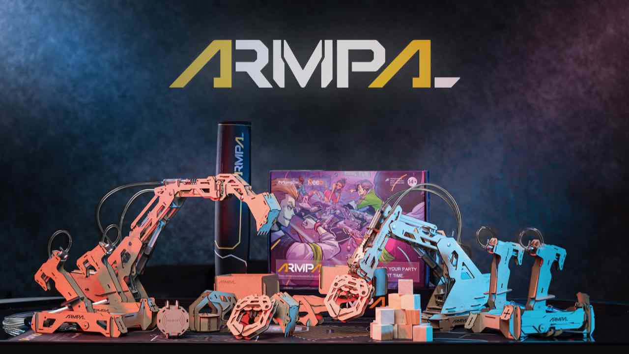 ARMPAL, アームパル, 木製の組み立て式おもちゃ, メカ, クラウドファンディング, Kickstarter, 製品写真