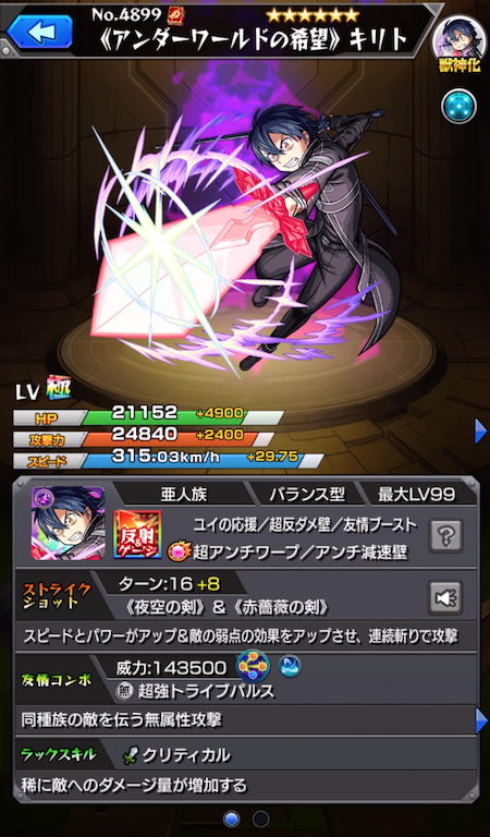 キリトステータス