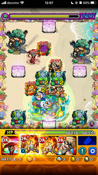 モンストペンペンファイターズステージ3
