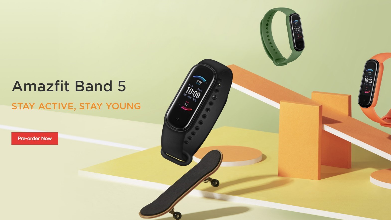 【進化版Mi Band 5】Amazfit Band 5が発表、Alexa対応で4千円台！【SpO2センサー搭載】