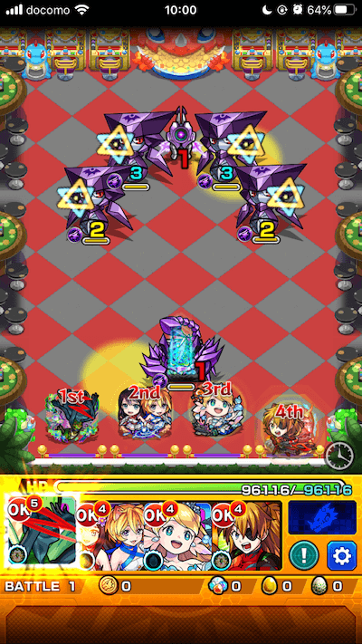 モンストフラッグJr.&ナーナステージ1
