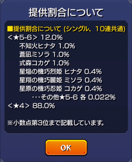 モンスト新イベント「鋼鉄の誓い2 ~希望の乙女~」排出率