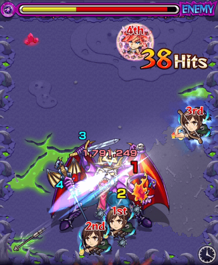 モンストサシャストライクショット進撃の巨人コラボ