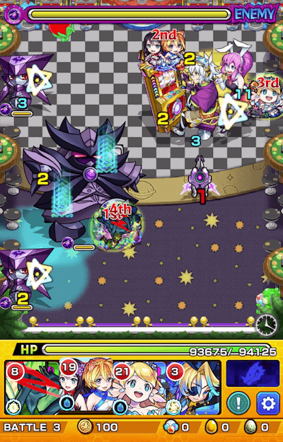 モンストフラッグJr.&ナーナステージ3