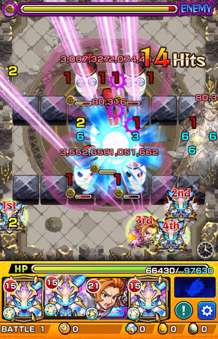 モンストアーサーvs真夏侯惇七つの大罪コラボ2