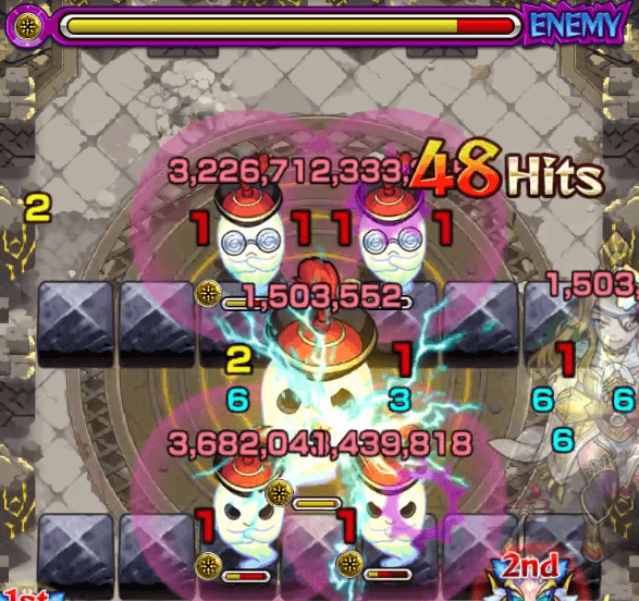 モンストアーサーvs真夏侯惇七つの大罪コラボ3