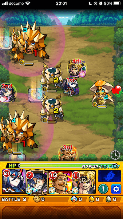 ステージ2モンストデリエリ攻略七つの大罪コラボ