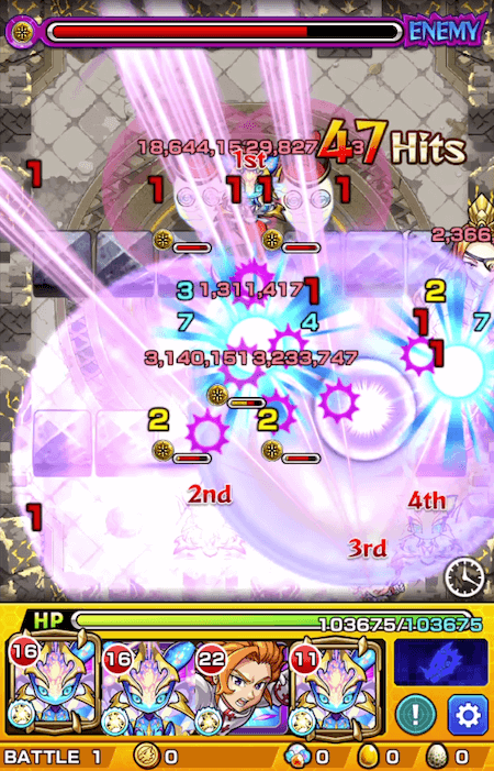 モンストアーサーvs真夏侯惇七つの大罪コラボ2