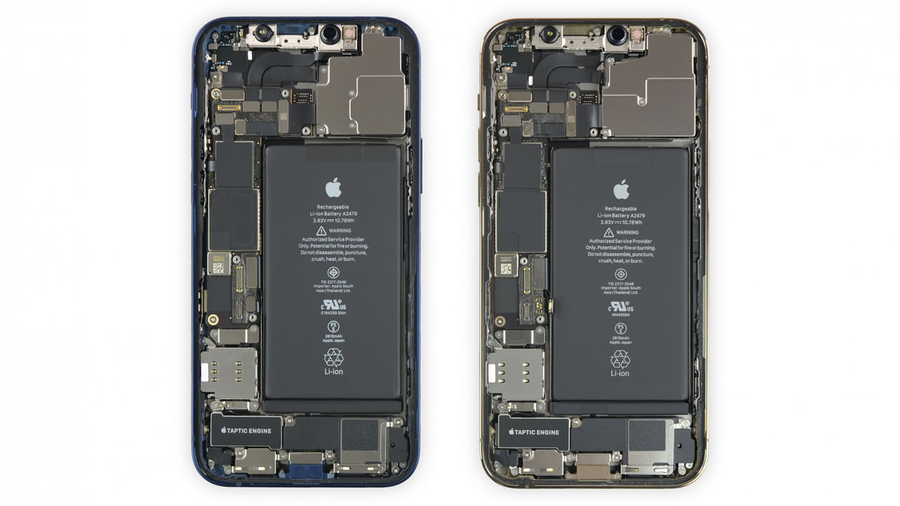 『iPhone 12』シリーズがスケルトン仕様になる壁紙を修理会社『iFixit』が公開!