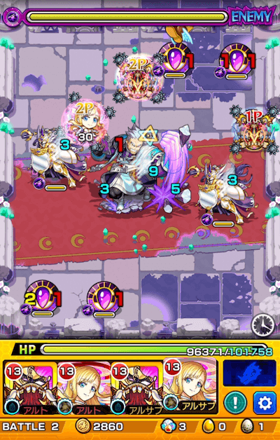 モンストスオローン攻略ステージ2(秘海の冒険船)