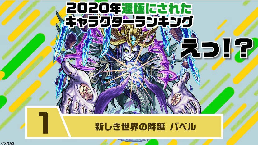 モンストランキング2020一番運極にされたキャラ