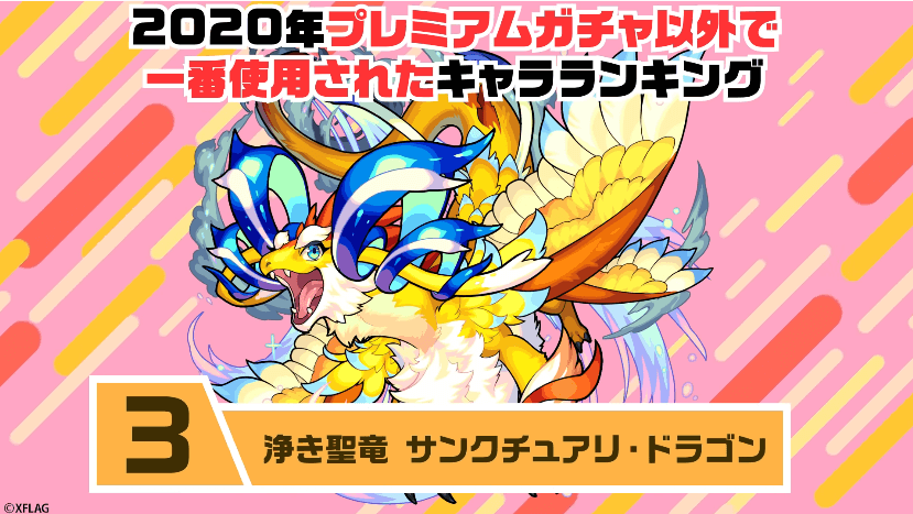 モンストランキング2020降臨キャラ使用回数