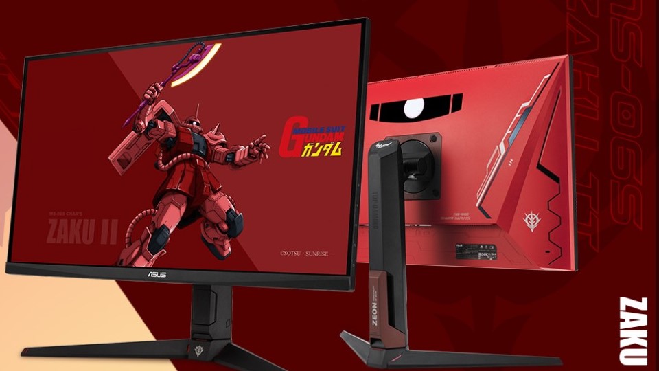 【初代ガンダム】ASUSから『機動戦士ガンダム』コラボのゲーミングPC製品が発表！”シャアザク”モデルもあるぞ！
