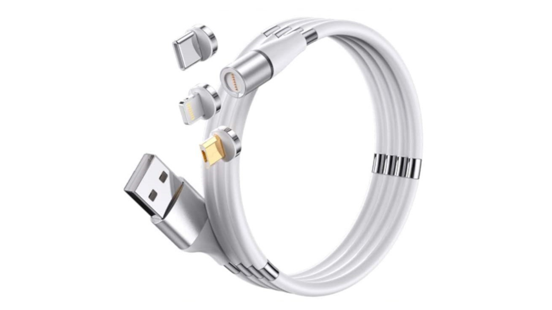 先っぽをLightning/USB Type-C/micro USBに取り替えられるケーブル『Magic Cable』