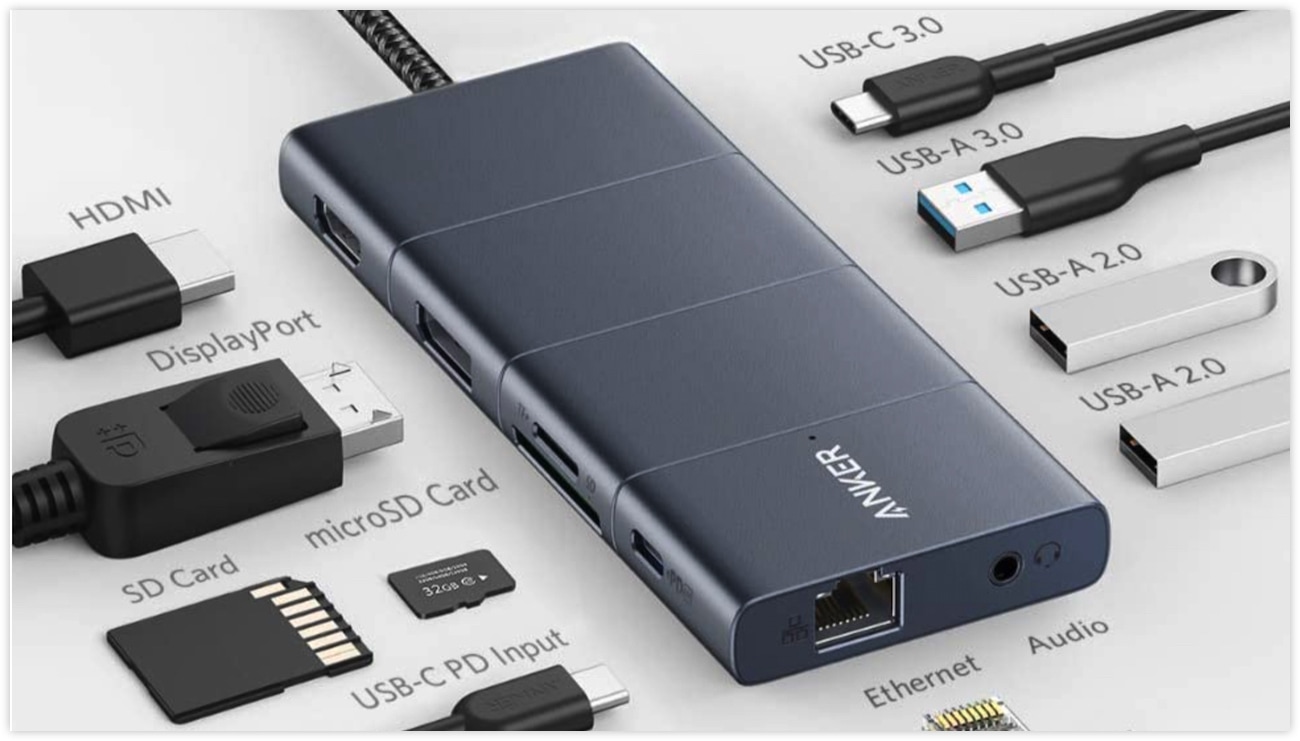 Ankerが11ポートのUSB-Cハブ「PowerExpand」を発売。4K/60Hz出力や1Gbpsの有線ネット接続が可能！