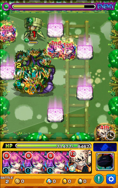 守護獣ブラウニー ステージ2 中ボス移動後