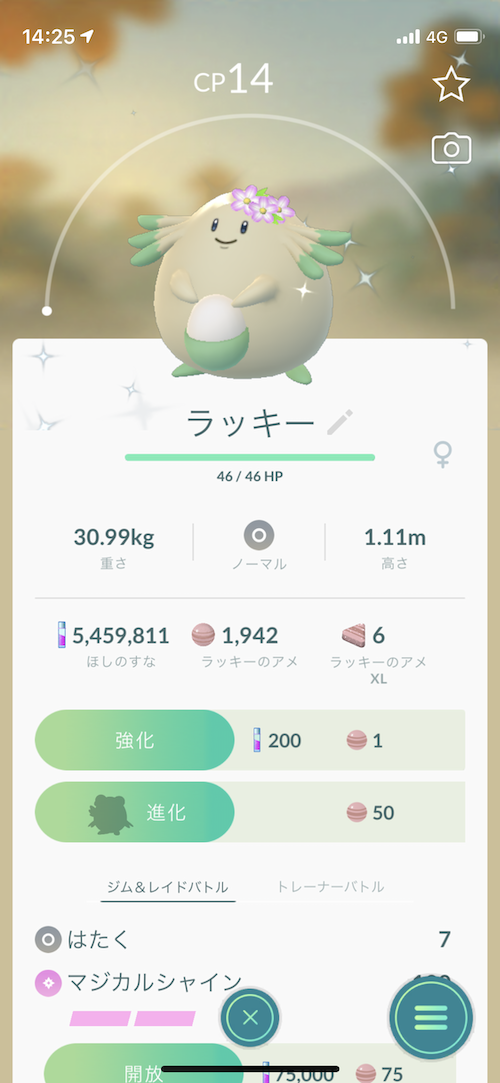 ポケモンgo 花飾りの色違いラッキーを求めて500捕獲した結果 まさか今回のイベント確率上がってる 2 Appbank