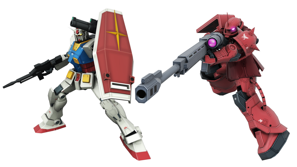 【戦場の絆】「THE ORIGINバトル」で先行支給される「ガンダム（THE ORIGIN）」や「シャア専用ザクII」のカバパンの試乗動画2本が公開！ 【PR】