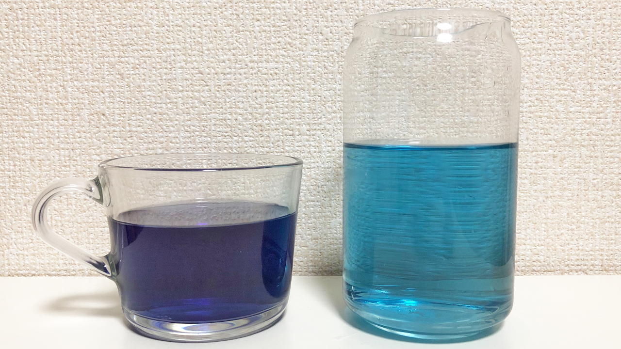 SNSで話題の青い紅茶「バタフライピー」がカルディで買えるぞ!! どんな味がするのか実際に飲んでみた!