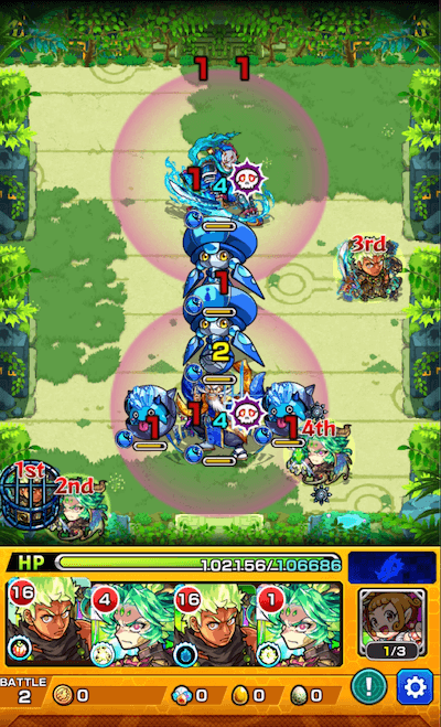 モンスト拠点22ステージ2