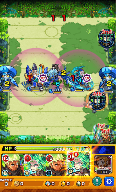 モンスト拠点22ステージ3