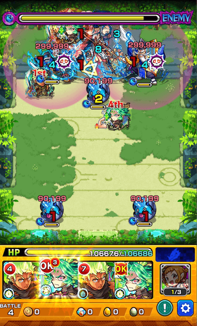 モンスト拠点22ステージ4