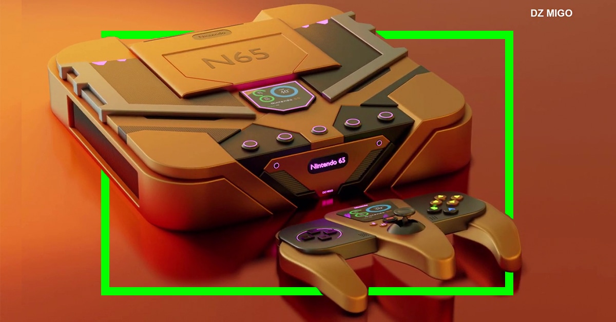 【NINTENDO64の発売から25周年】新モデル『Nintendo 65』が登場したら？ という作品がカッコいい