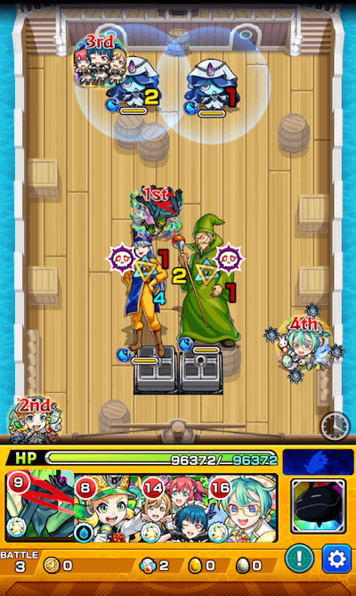 モンストゴメちゃん攻略ステージ3