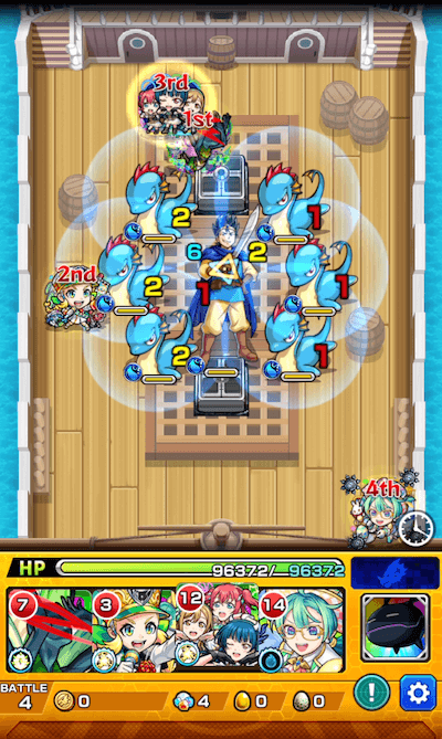 モンストゴメちゃん攻略ステージ4
