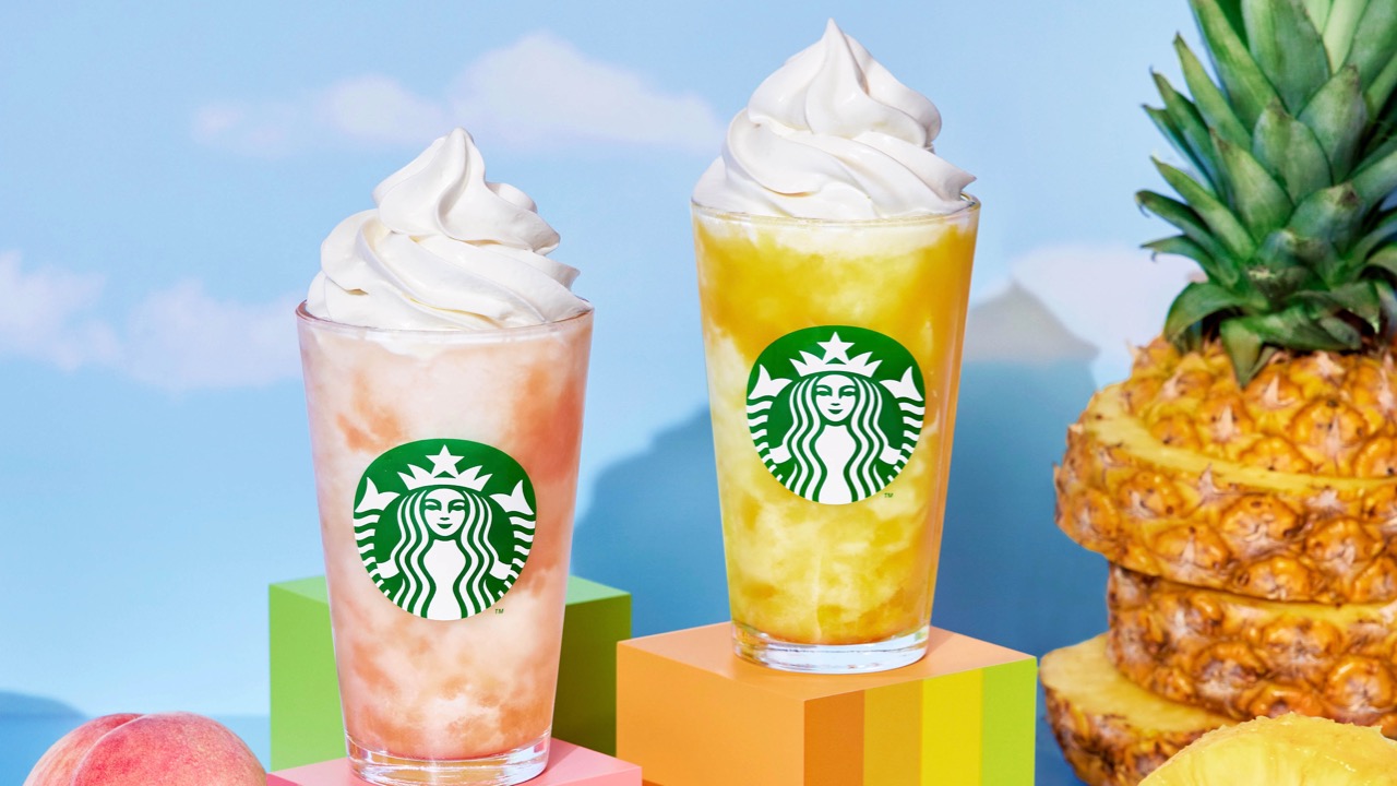 スタバ新作 8月はパイナップルとピーチの2種類 夏かわいいフラペチーノが8 4発売だ Appbank