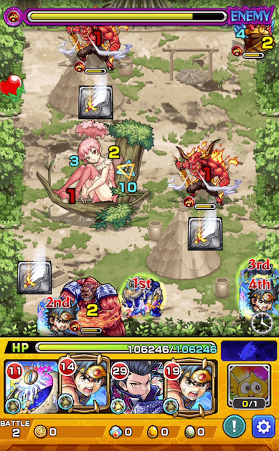 モンスト紅葉ほむらステージ2