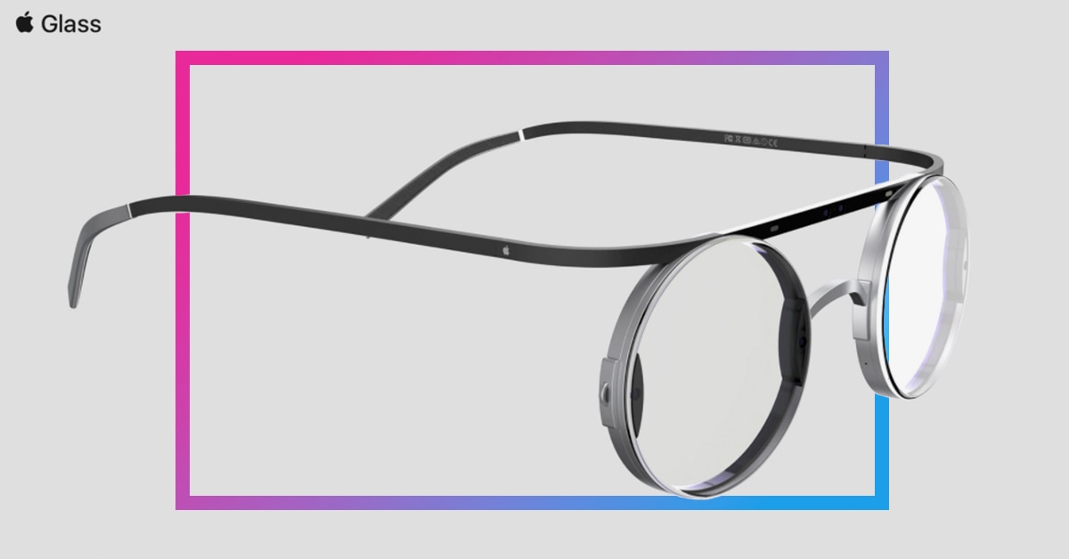 『Apple Glass』のカメラ6台搭載＆丸メガネふうデザイン→スティーブ・ジョブズも本気で採用しそうな仮想CG