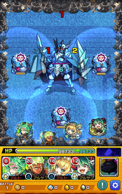 モンスト禁忌7(裏)ステージ1