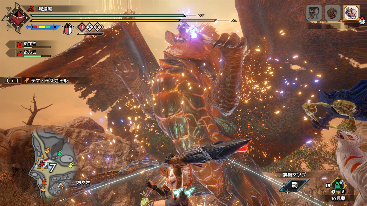 【モンハンライズ】強化個体のテオ・テスカトルの注意すべきポイントをご紹介! 新ジェスチャーをゲットしよう