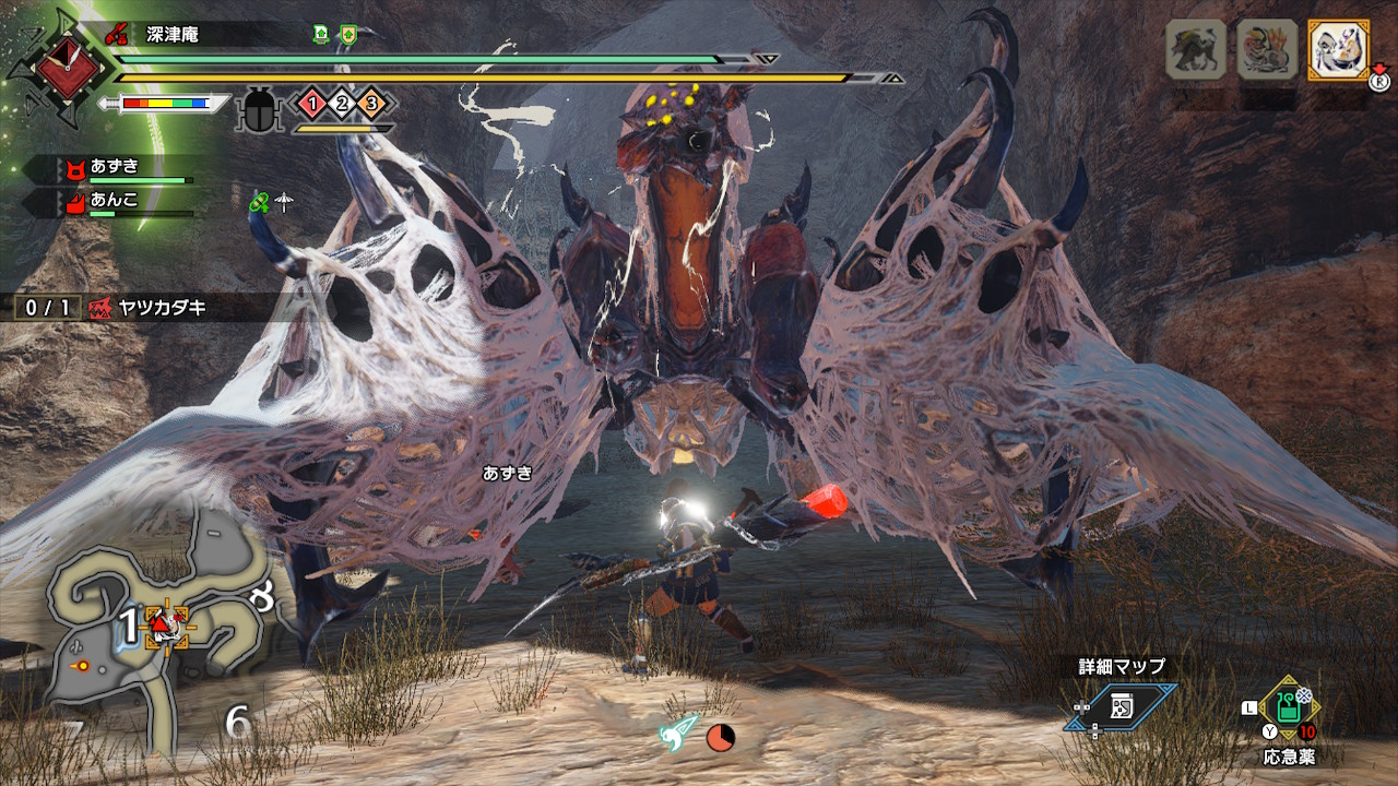 【モンハンライズ】ヤツカダキの強化個体襲来!! 環境生物のかわいいスタンプをゲット