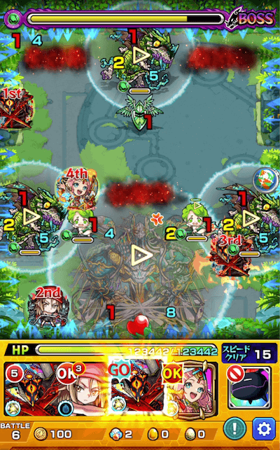 拠点28ボス3クロスドクロ発動後