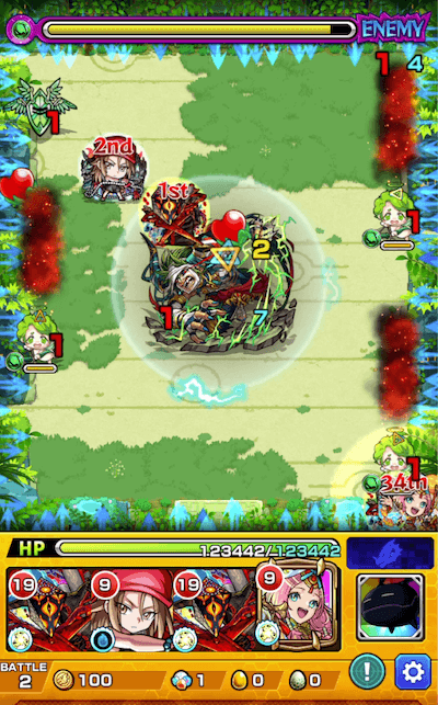 拠点28ステージ2クロスドクロ発動後