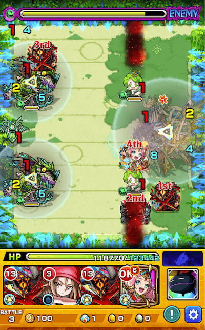 拠点28ステージ3クロスドクロ発動後