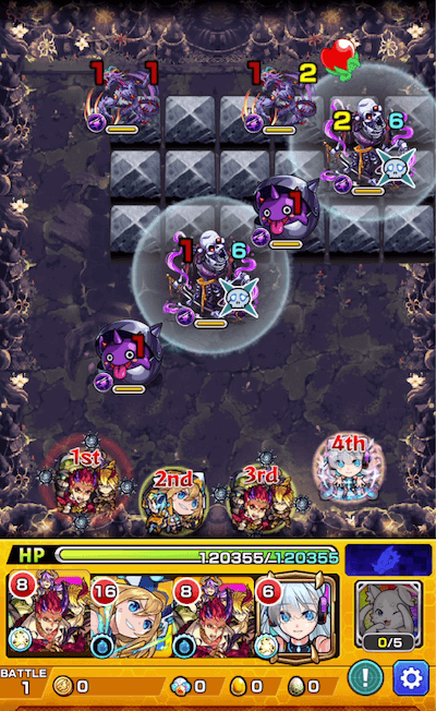モンスト裏禁忌20ステージ1