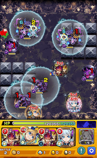 モンスト裏禁忌20ステージ2