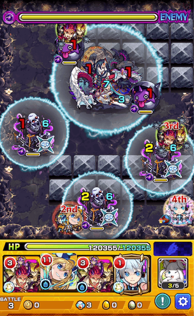 モンスト裏禁忌20ステージ3