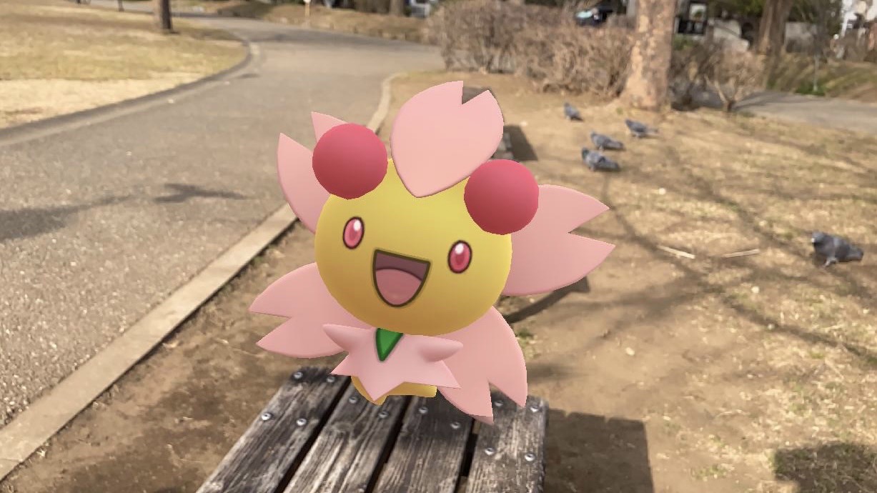 ポケモンgo 暖かい春が待ち遠しい 春を待ちながらポケモンたちと公園をお散歩しました Appbank