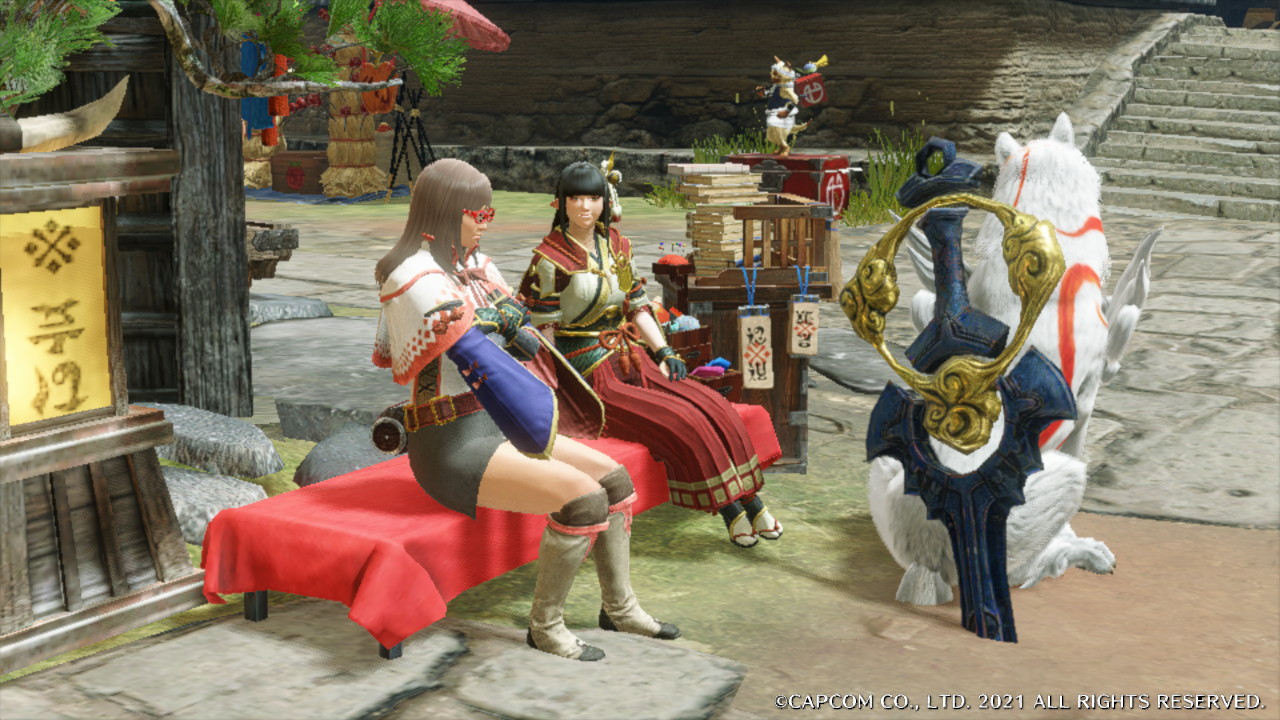 モンハンライズ 今日はアイツが河童だと思い出した記念日 使い勝手の座るポーズでカムラの里を盛り上げよう 2 Appbank